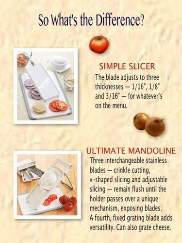 Difference Between Ultimate Mandolin and Simple Slicer