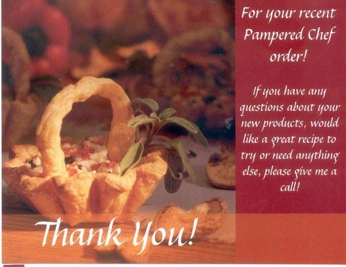 Thank You Notes Pampered Chef Consultant Support Community