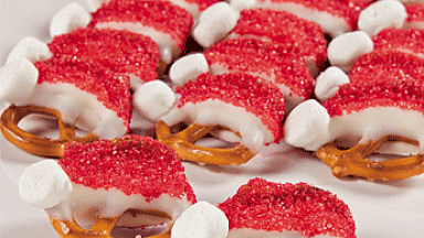 Santa Pretzels