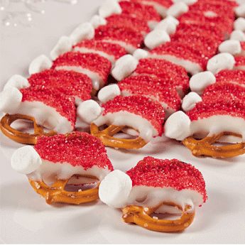 Santa Pretzels