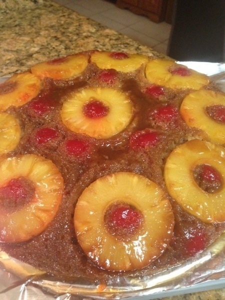 Upside Down Pineapple Cake in Our Skillet